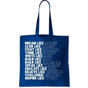 Black History Month Black Leaders Influential Inspirational Gift Tote Bag