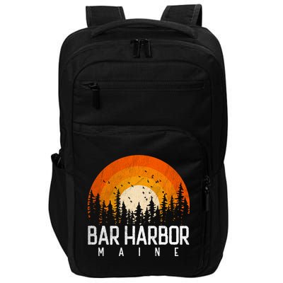 Bar Harbor Maine Me Gift Retro Vintage 70s 80s 90s Gift Impact Tech Backpack