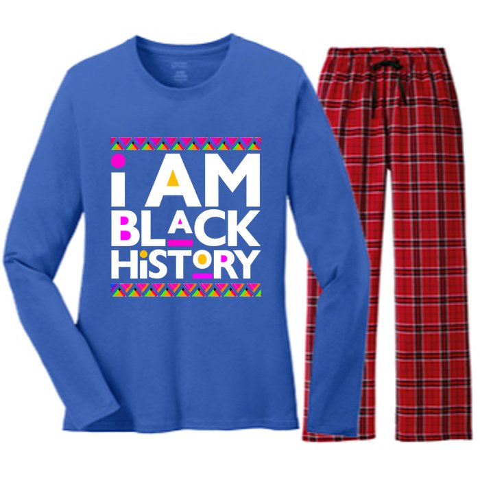 Black History Month Melanin King Queen And Great Gift Women's Long Sleeve Flannel Pajama Set 