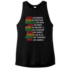 Black History Month African American Country Celebration Ladies PosiCharge Tri-Blend Wicking Tank