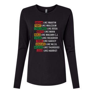 Black History Month African American Country Celebration Womens Cotton Relaxed Long Sleeve T-Shirt