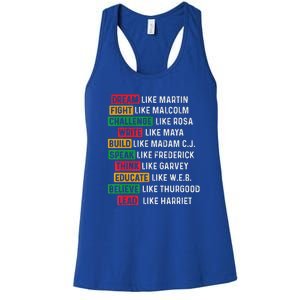 Black History Month African American Country Celebration Women's Racerback Tank