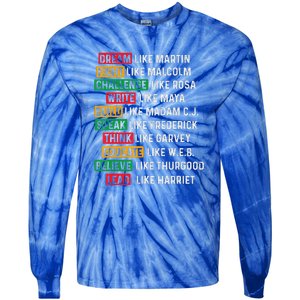 Black History Month African American Country Celebration Tie-Dye Long Sleeve Shirt