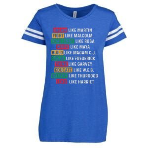 Black History Month African American Country Celebration Enza Ladies Jersey Football T-Shirt