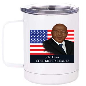 Black History Month Leader John Lewis Cool Gift 12 oz Stainless Steel Tumbler Cup