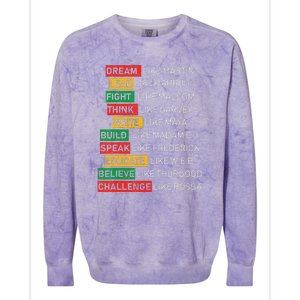 Black History Month African American Country Celebration Colorblast Crewneck Sweatshirt