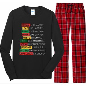 Black History Month African American Country Celebration Long Sleeve Pajama Set