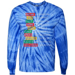 Black History Month African American Country Celebration Tie-Dye Long Sleeve Shirt