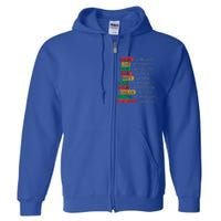 Black History Month African American Country Celebration Full Zip Hoodie