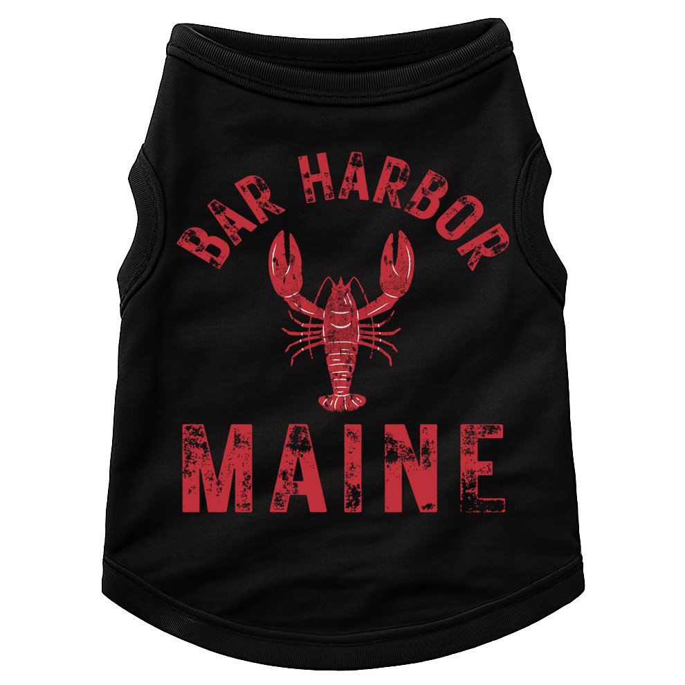 Bar Harbor Maine Lobster Travel Acadia Vintage Gift Doggie Tank