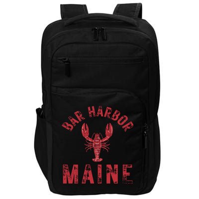 Bar Harbor Maine Lobster Travel Acadia Vintage Gift Impact Tech Backpack