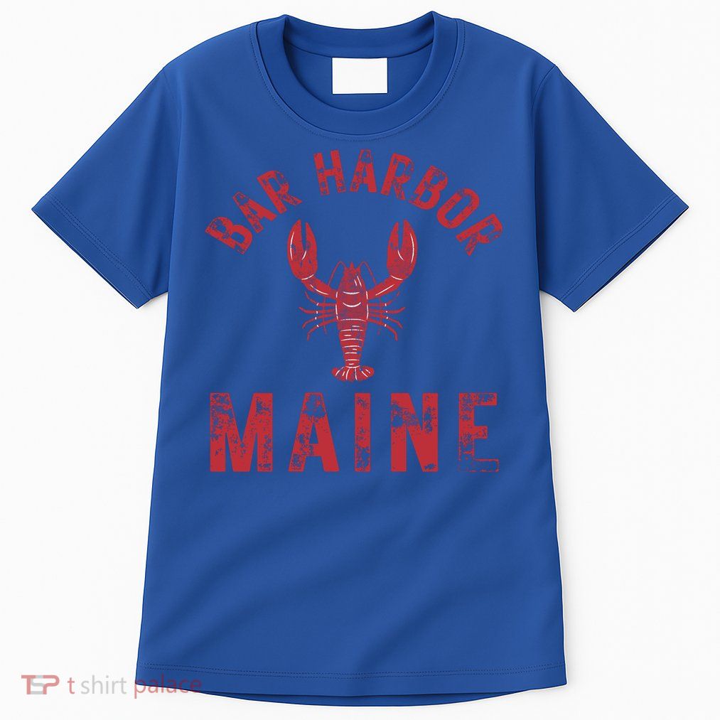 Bar Harbor Maine Lobster Travel Acadia Vintage Gift Tall T-Shirt