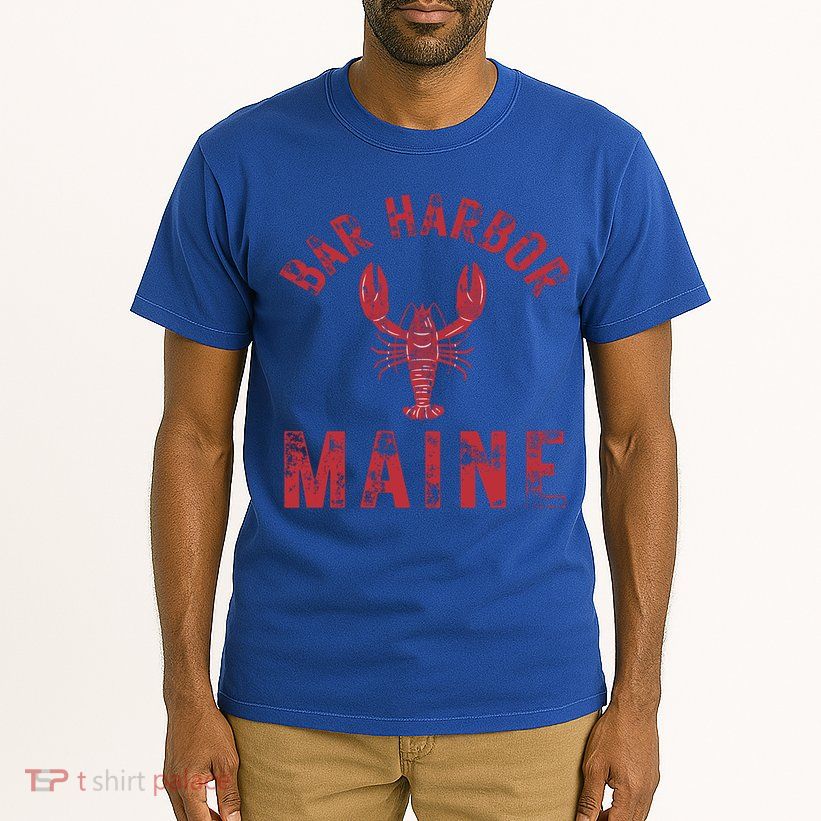 Bar Harbor Maine Lobster Travel Acadia Vintage Gift Tall T-Shirt