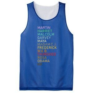 Black History Month Black Leader's Graphic Design Mesh Reversible Basketball Jersey Tank