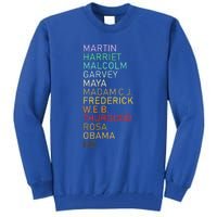 Black History Month Black Leader's Graphic Design Tall Sweatshirt