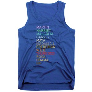 Black History Month Black Leader's Graphic Design Tank Top