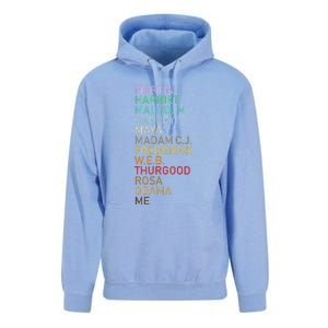 Black History Month Black Leader's Graphic Design Unisex Surf Hoodie