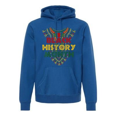 Black History Month African American Flag Juneteenth Dashiki Premium Hoodie