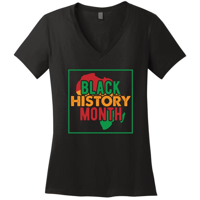 Black History Month One Month Can't Hold Our History Women's V-Neck T-Shirt