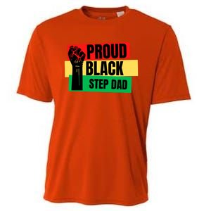 Black History Month Proud Black Step Dad Bonus Daddy Father Gift Cooling Performance Crew T-Shirt