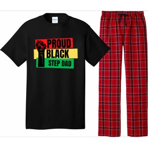 Black History Month Proud Black Step Dad Bonus Daddy Father Gift Pajama Set