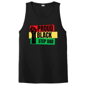 Black History Month Proud Black Step Dad Bonus Daddy Father Gift PosiCharge Competitor Tank