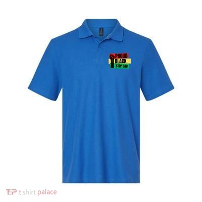 Black History Month Proud Black Step Dad Bonus Daddy Father Gift Polo