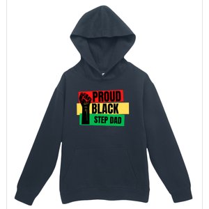 Black History Month Proud Black Step Dad Bonus Daddy Father Gift Urban Pullover Hoodie