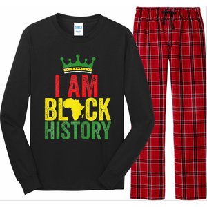 Black History Month Funny I am Black History Long Sleeve Pajama Set