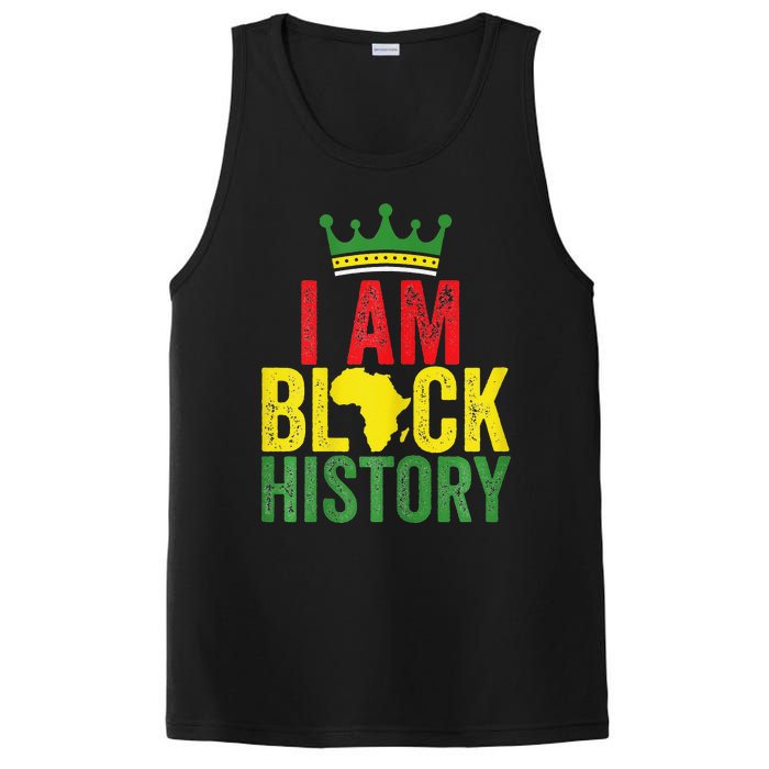 Black History Month Funny I am Black History PosiCharge Competitor Tank