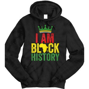 Black History Month Funny I am Black History Tie Dye Hoodie