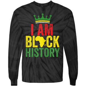 Black History Month Funny I am Black History Tie-Dye Long Sleeve Shirt