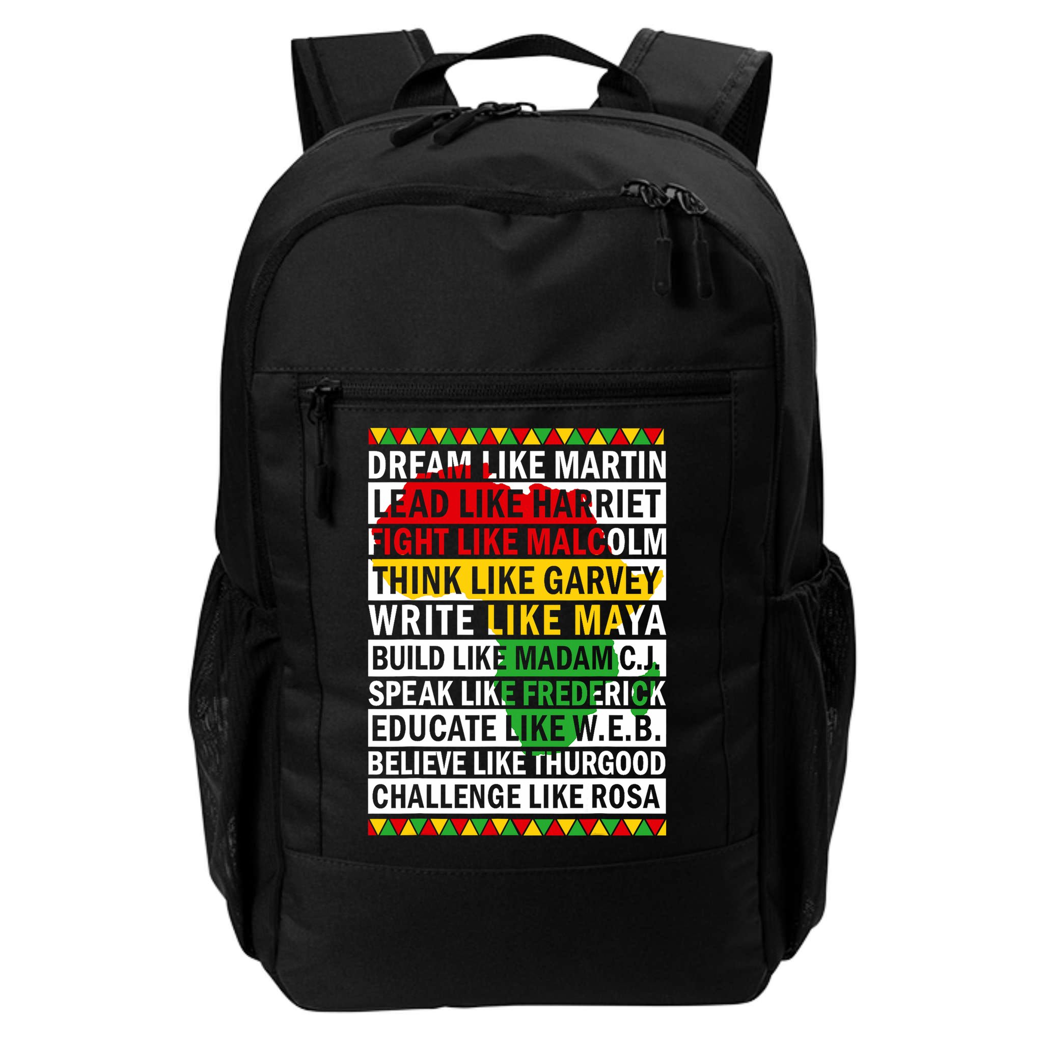 Black History Month Dream Like African Leader Backpack