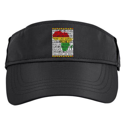 Black History Month Dream Like African Leader Adult Drive Performance Visor