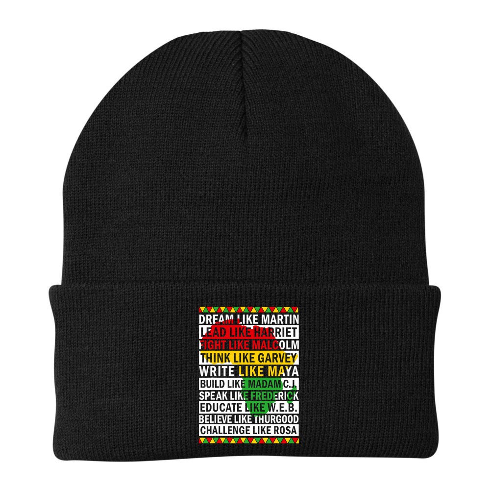 Black History Month Dream Like African Leader Beanie
