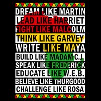 Black History Month Dream Like African Leader Womens Tank Top