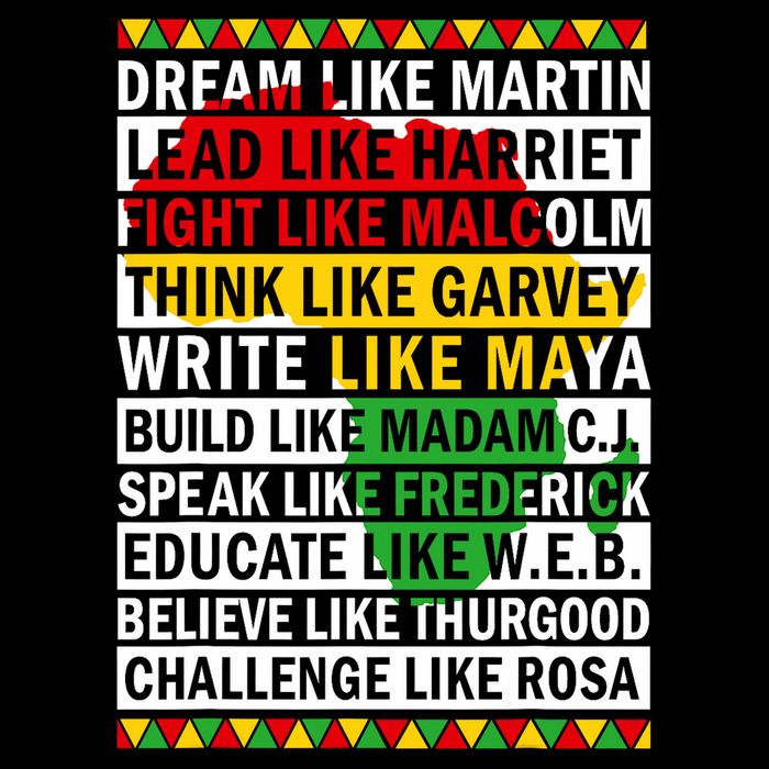 Black History Month Dream Like African Leader Womens Tank Top