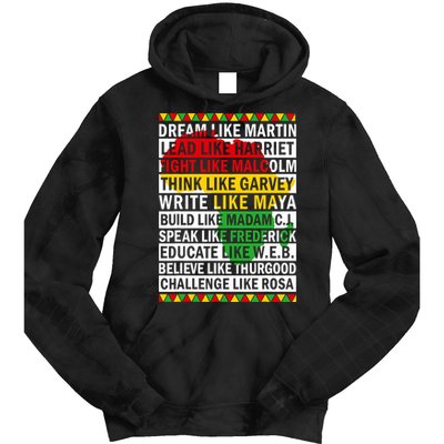 Black History Month Dream Like African Leader Tie Dye Hoodie