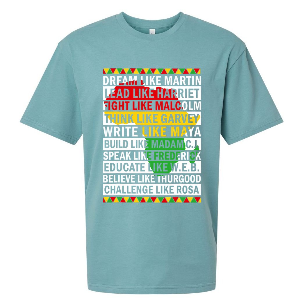 Black History Month Dream Like African Leader Sueded Cloud Jersey T-Shirt