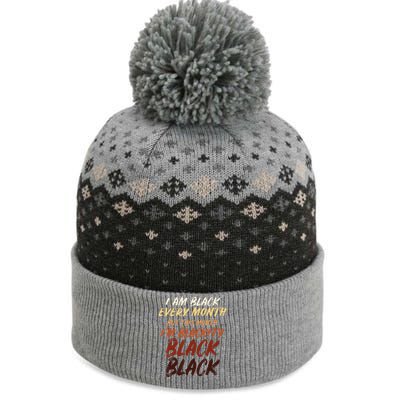 Black History Month Empowerment Black Pride The Baniff Cuffed Pom Beanie