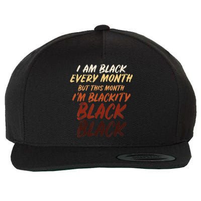 Black History Month Empowerment Black Pride Wool Snapback Cap