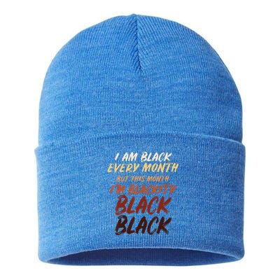 Black History Month Empowerment Black Pride Sustainable Knit Beanie