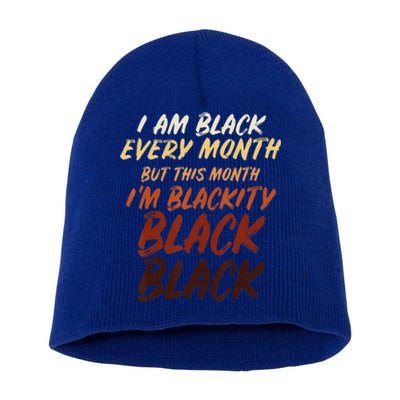 Black History Month Empowerment Black Pride Short Acrylic Beanie