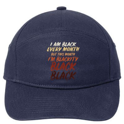 Black History Month Empowerment Black Pride 7-Panel Snapback Hat