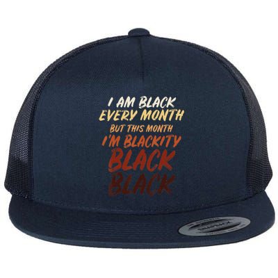 Black History Month Empowerment Black Pride Flat Bill Trucker Hat