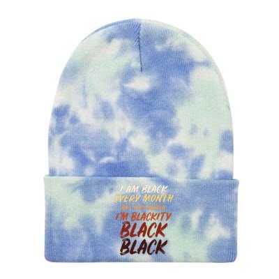 Black History Month Empowerment Black Pride Tie Dye 12in Knit Beanie