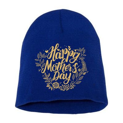 Beautiful Happy MotherS Day Gift Short Acrylic Beanie