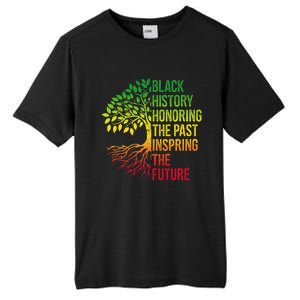 Black History Month Honoring Past Inspiring Future Tall Fusion ChromaSoft Performance T-Shirt