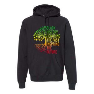 Black History Month Honoring Past Inspiring Future Premium Hoodie