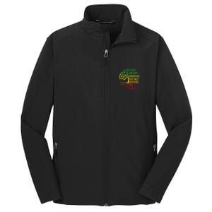 Black History Month Honoring Past Inspiring Future Core Soft Shell Jacket